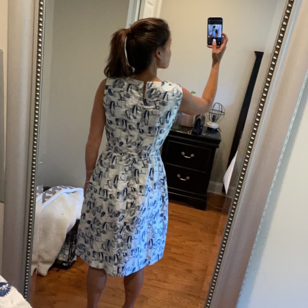 Oscar de la Renta - Navy Dress - Picture 9 of 9